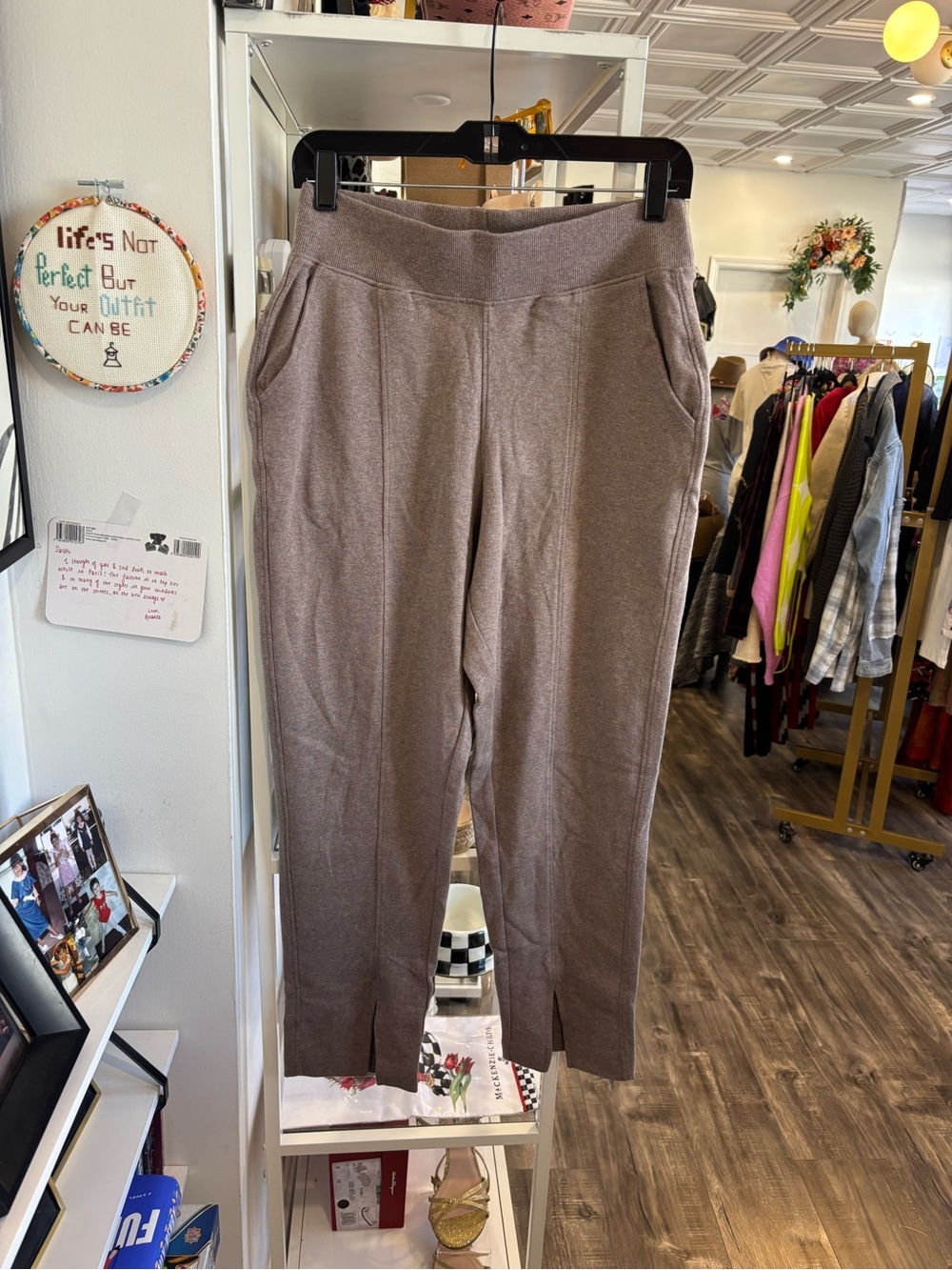 Pact Women's Taupe Pull-On Jogger Pants